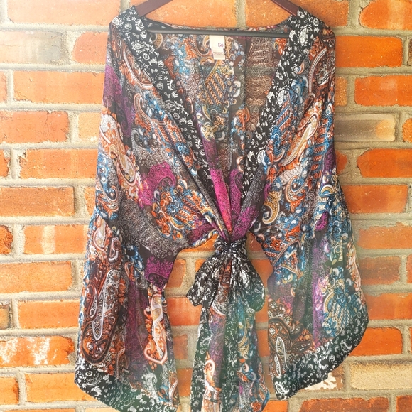 SO Tops - SOLD Sheer So Kimono